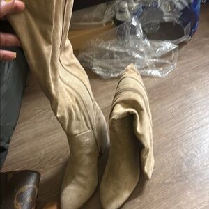 Women's Tan Knee-High Boots